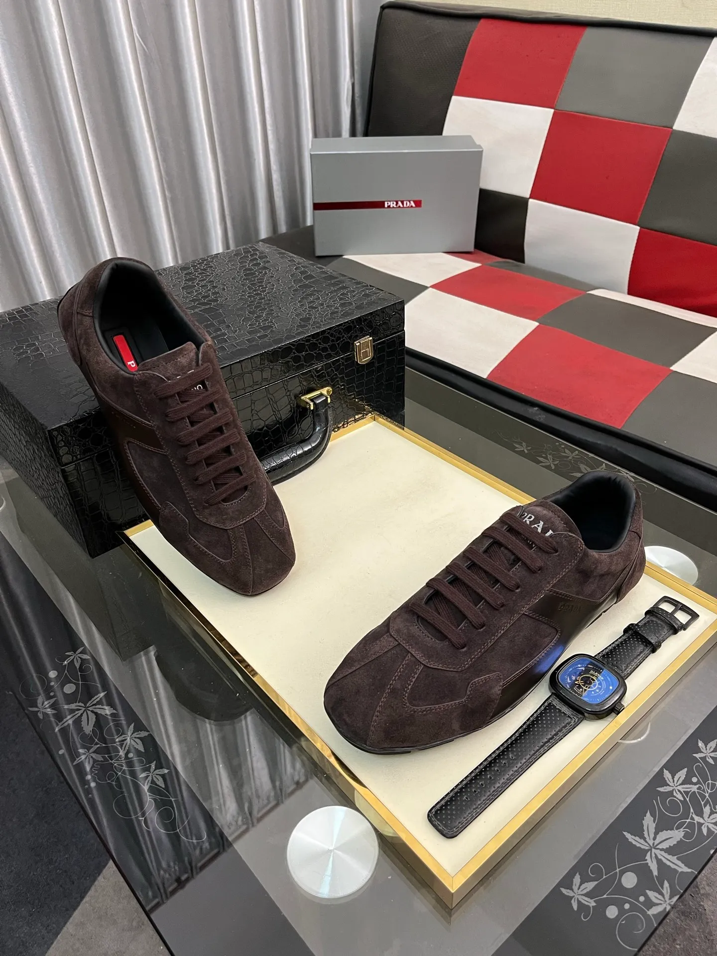 Men's men's shoes 💰458⌚️⌚️prada: New casual shoes for spring and summer, sports sneakers, fabric: imported cowhide, lining: original lining, sole: original sole, size: 38-443️⃣colors available